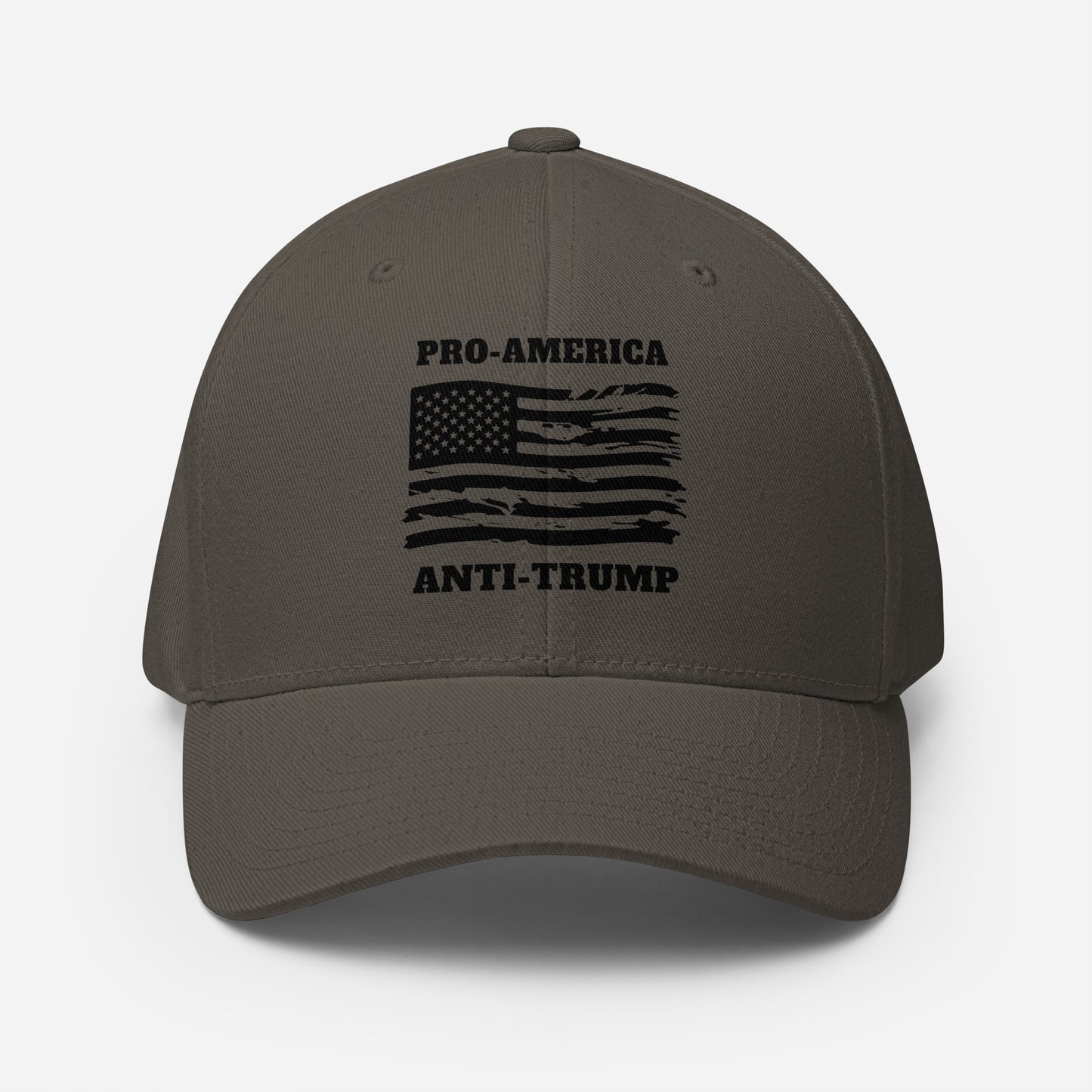 PRO-AMERICA/ANTI-TRUMP Structured Twill Cap