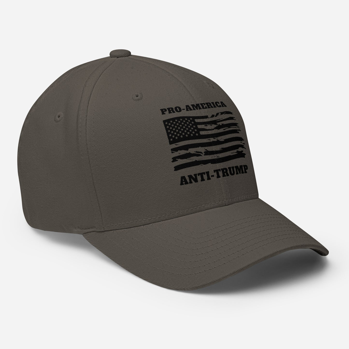 PRO-AMERICA/ANTI-TRUMP Structured Twill Cap