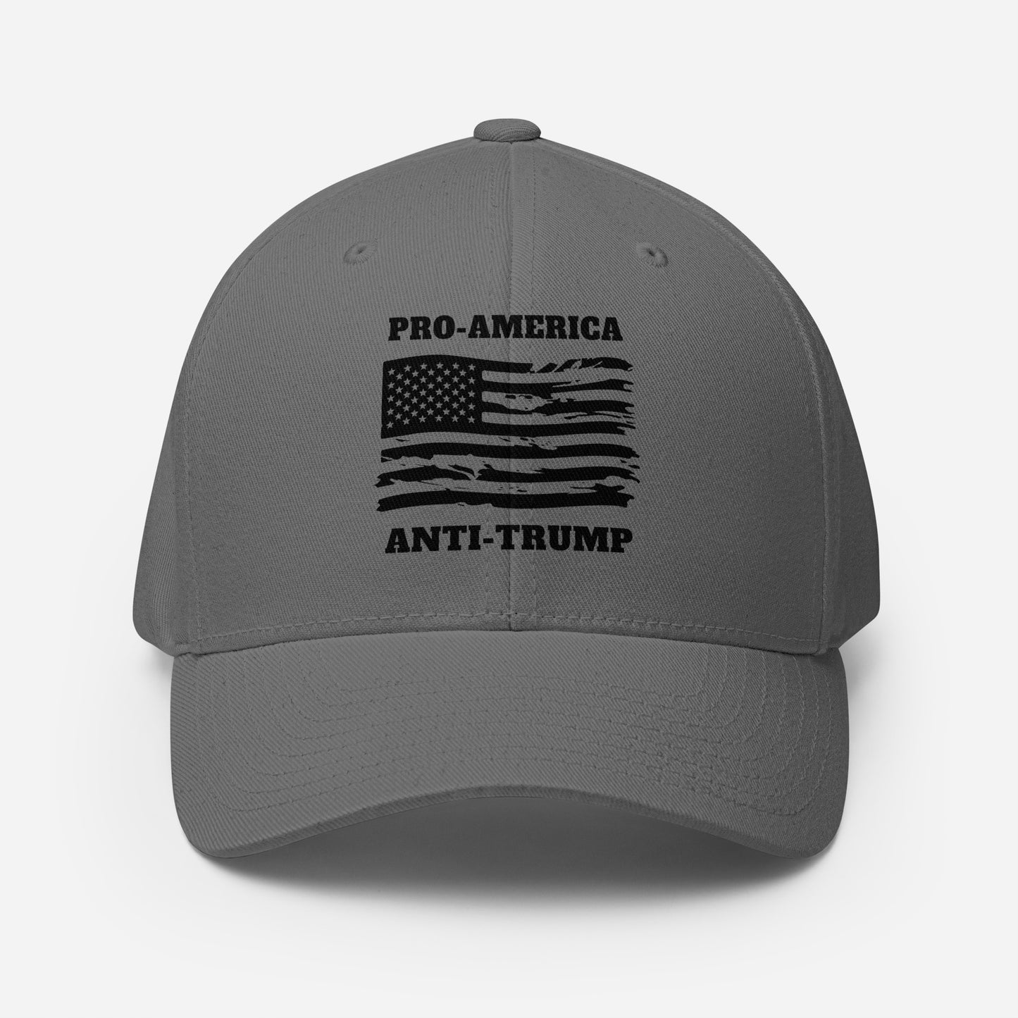 PRO-AMERICA/ANTI-TRUMP Structured Twill Cap