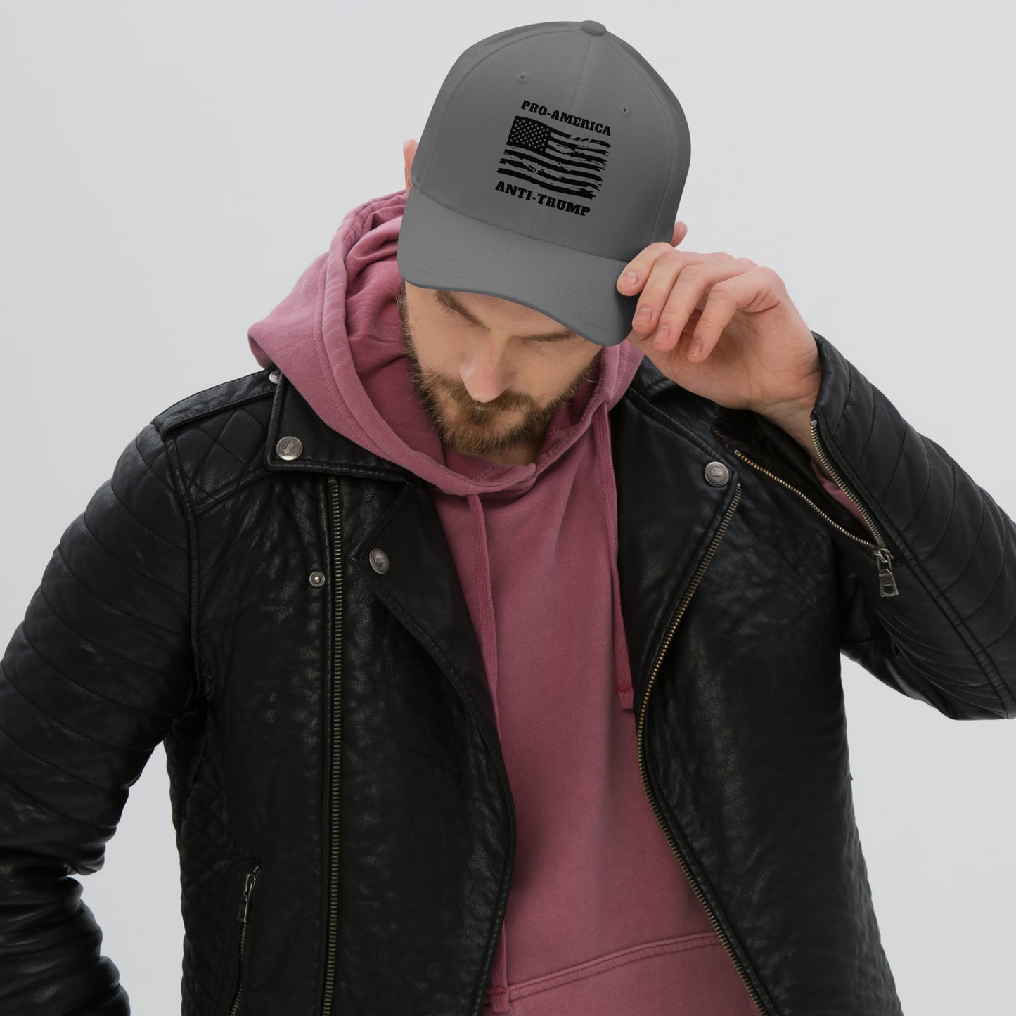 PRO-AMERICA/ANTI-TRUMP Structured Twill Cap
