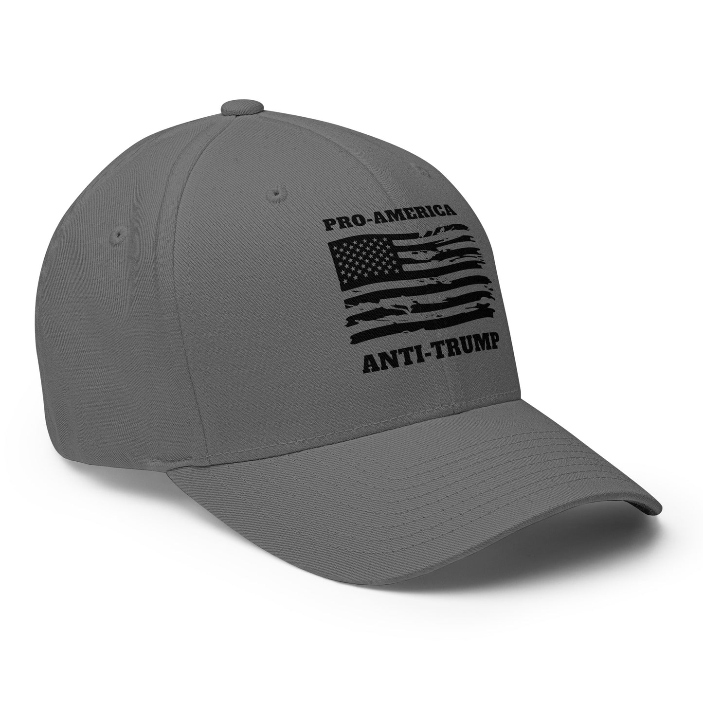PRO-AMERICA/ANTI-TRUMP Structured Twill Cap