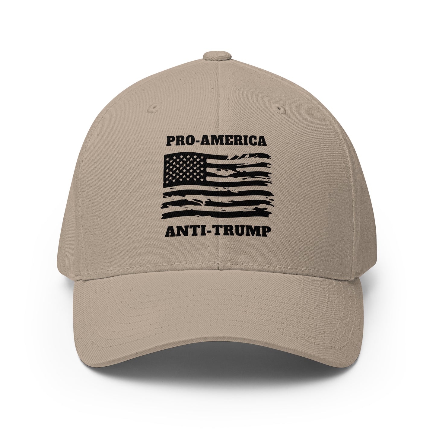 PRO-AMERICA/ANTI-TRUMP Structured Twill Cap