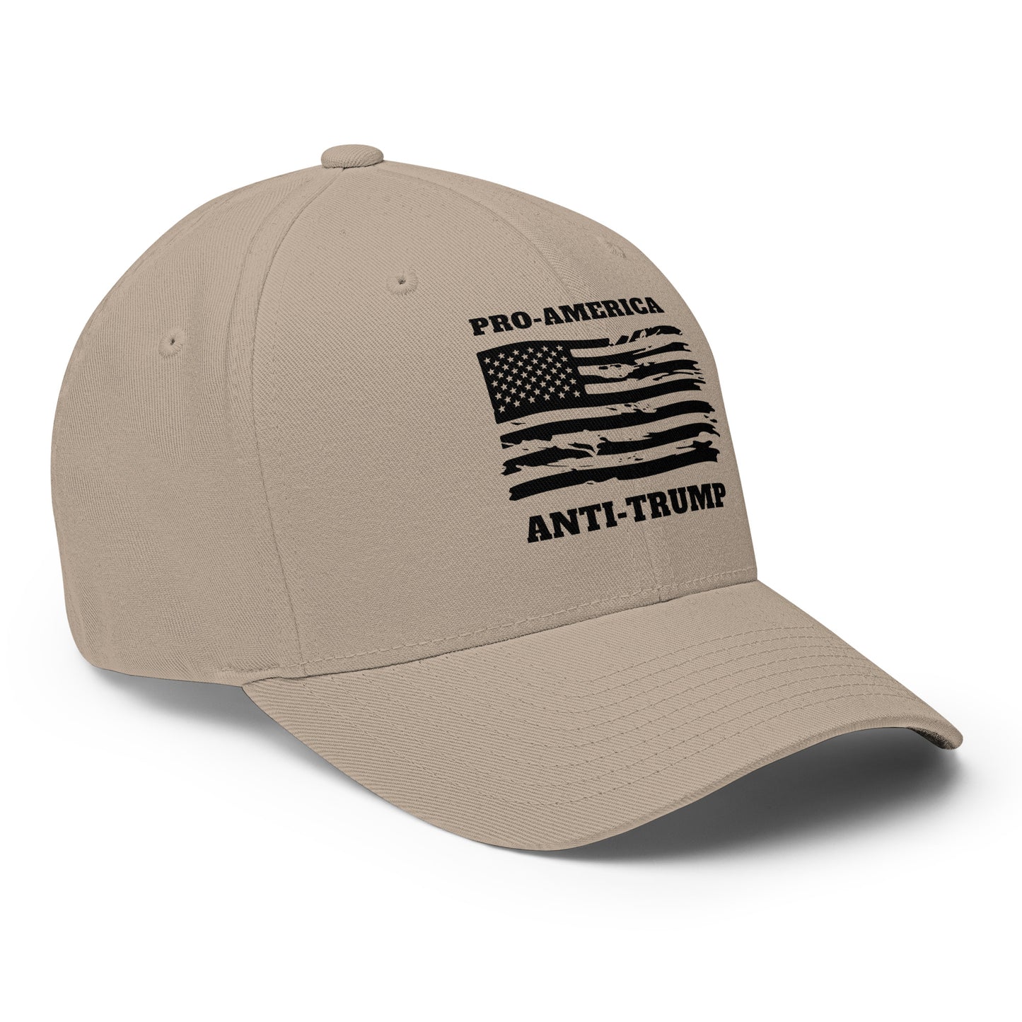 PRO-AMERICA/ANTI-TRUMP Structured Twill Cap