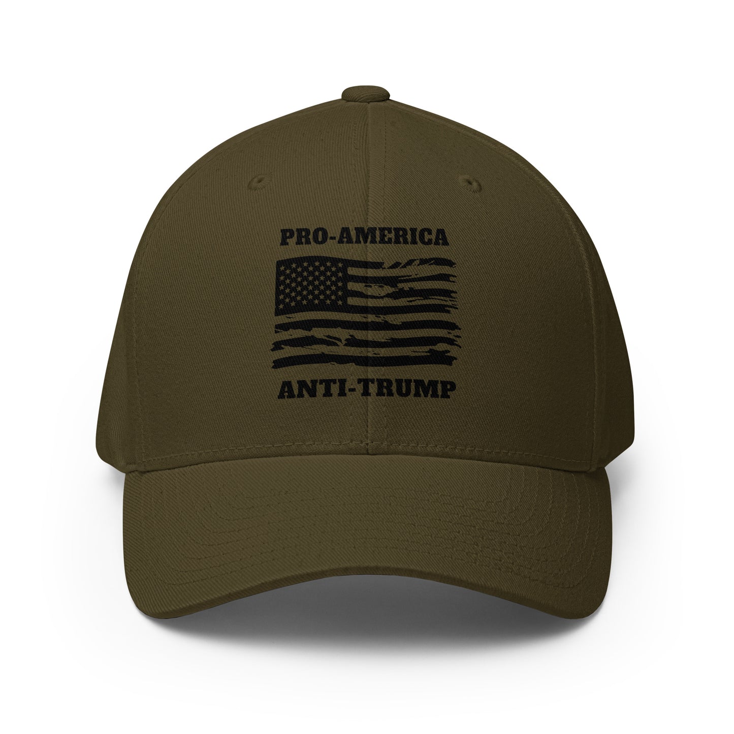 PRO-AMERICA/ANTI-TRUMP Structured Twill Cap