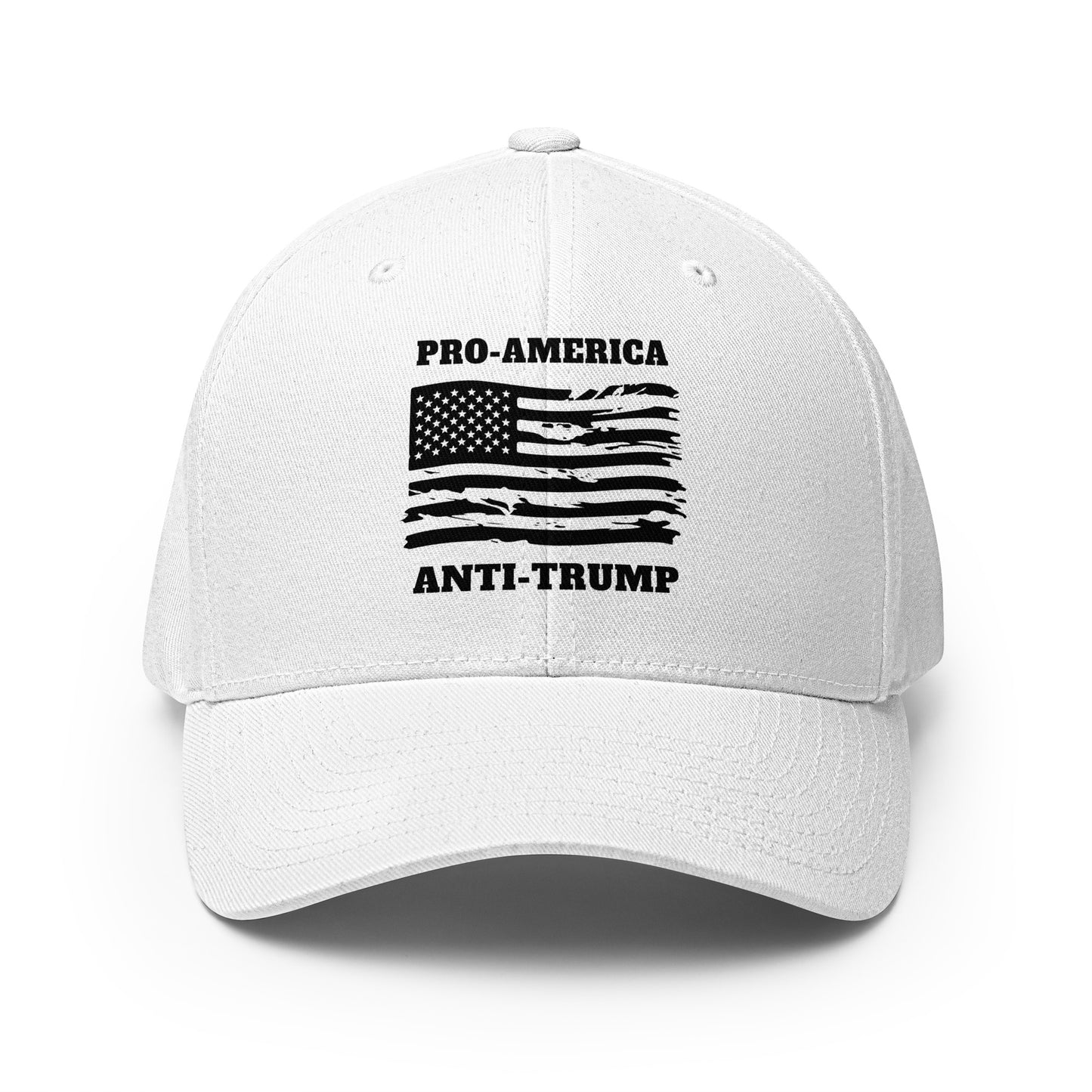 PRO-AMERICA/ANTI-TRUMP Structured Twill Cap