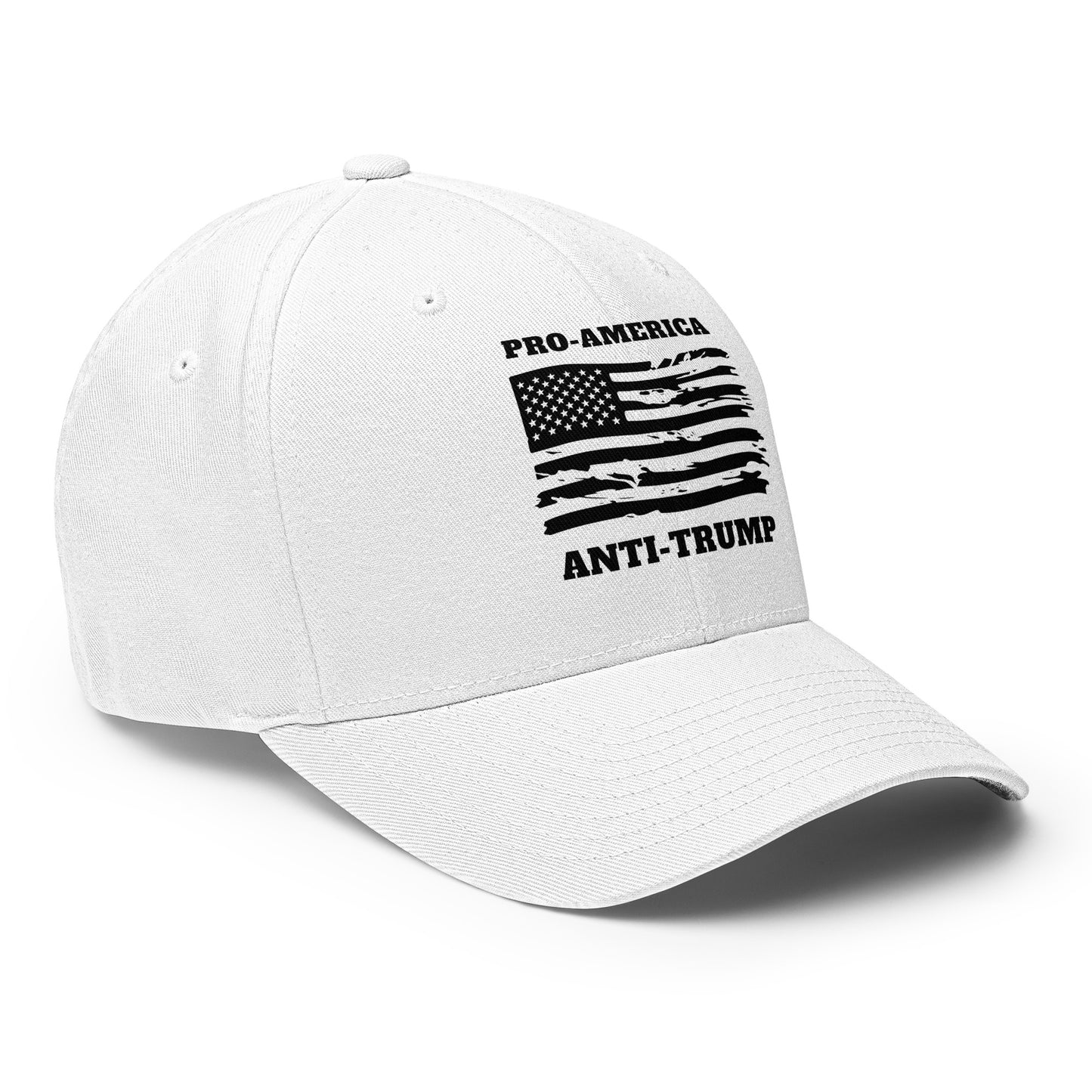 PRO-AMERICA/ANTI-TRUMP Structured Twill Cap