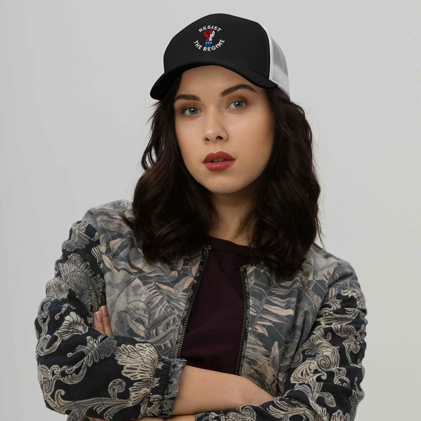 Resist The Regime Circle Trucker Hat