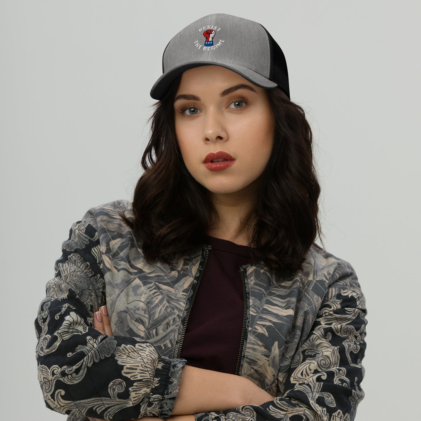 Resist The Regime Circle Trucker Hat