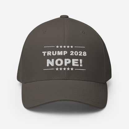 TRUMP 2028 NOPE! Structured Twill Cap