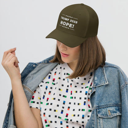 TRUMP 2028 NOPE! Structured Twill Cap