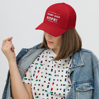 TRUMP 2028 NOPE! Structured Twill Cap