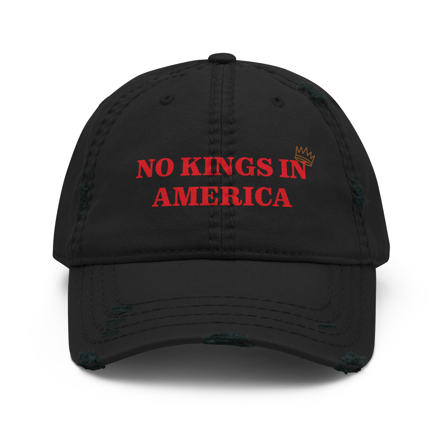 NO KINGS IN AMERICA Distressed Cap