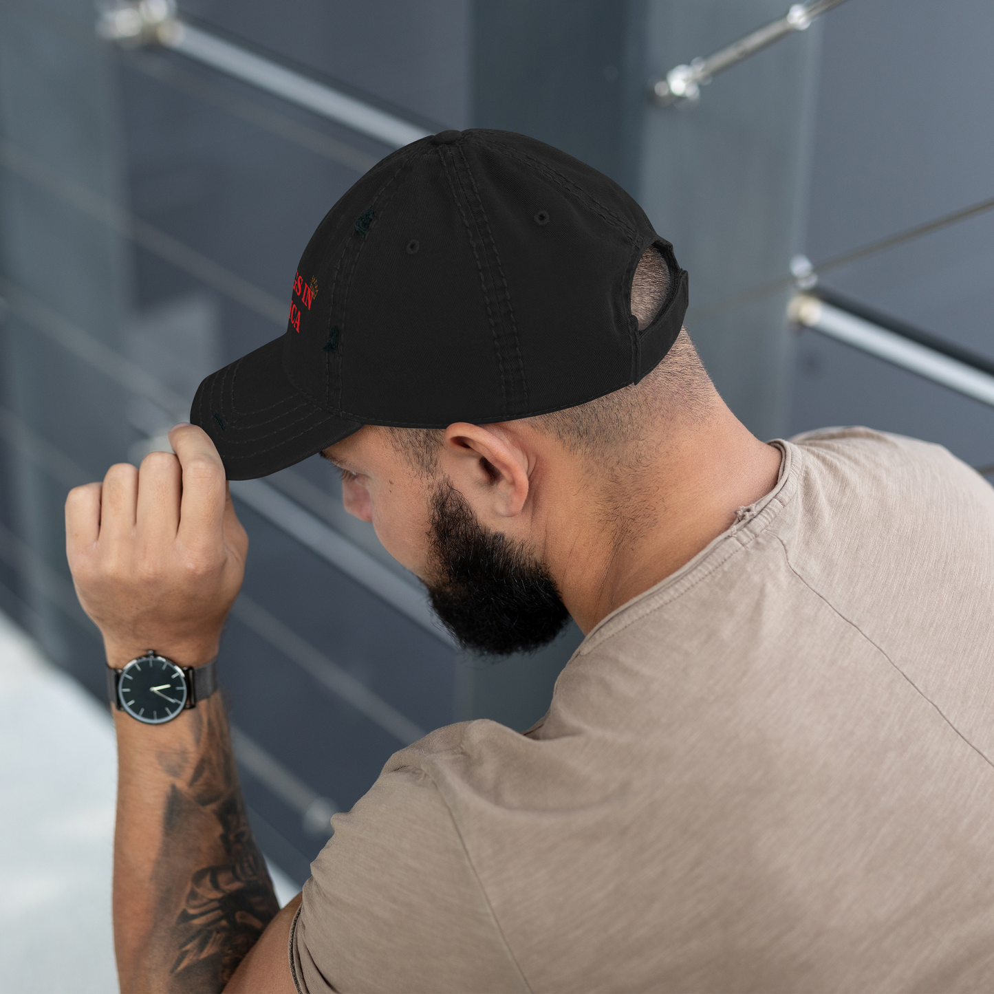 NO KINGS IN AMERICA Distressed Cap