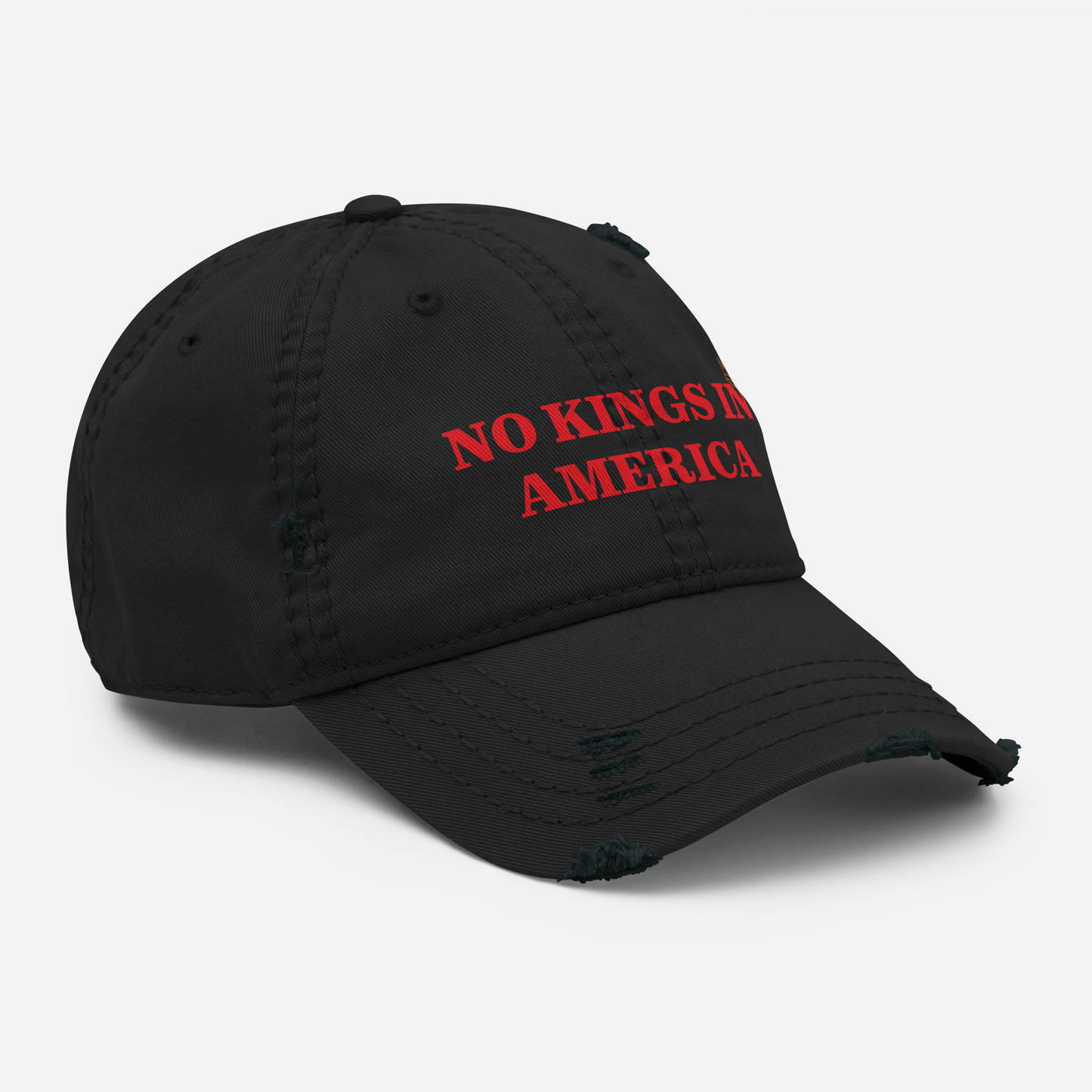 NO KINGS IN AMERICA Distressed Cap