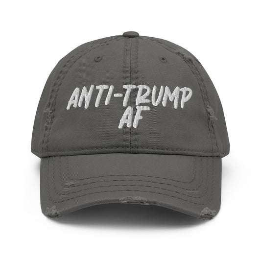 ANTI-TRUMP AF Distressed Cap