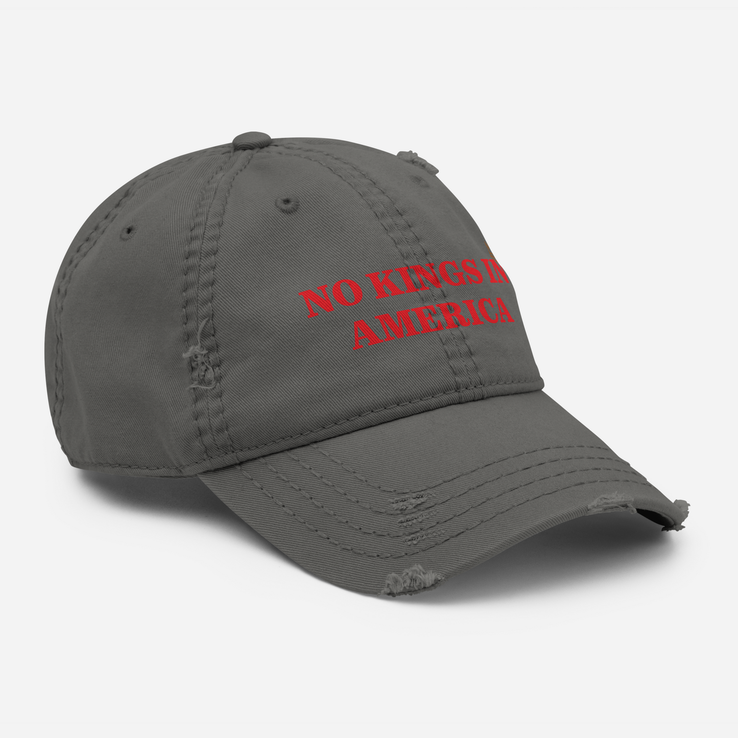 NO KINGS IN AMERICA Distressed Cap