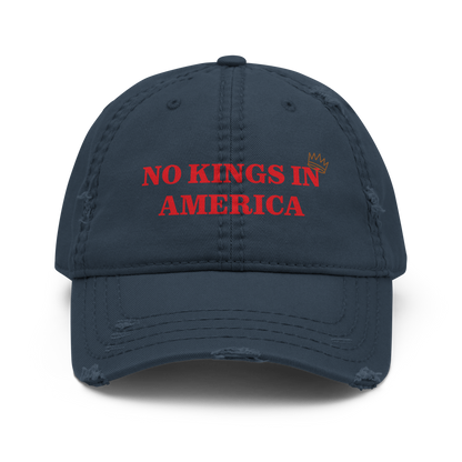 NO KINGS IN AMERICA Distressed Cap