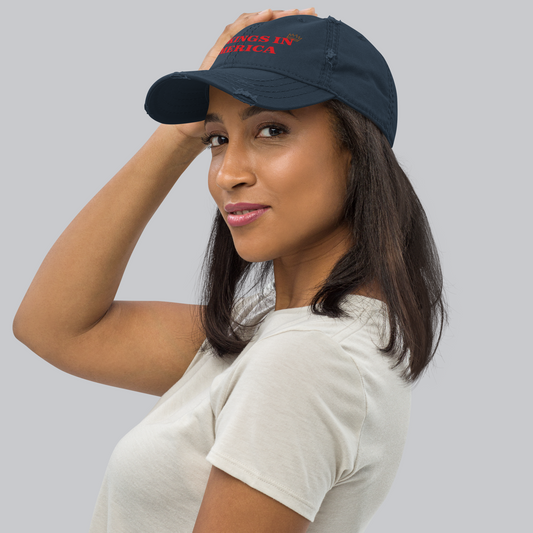 NO KINGS IN AMERICA Distressed Cap