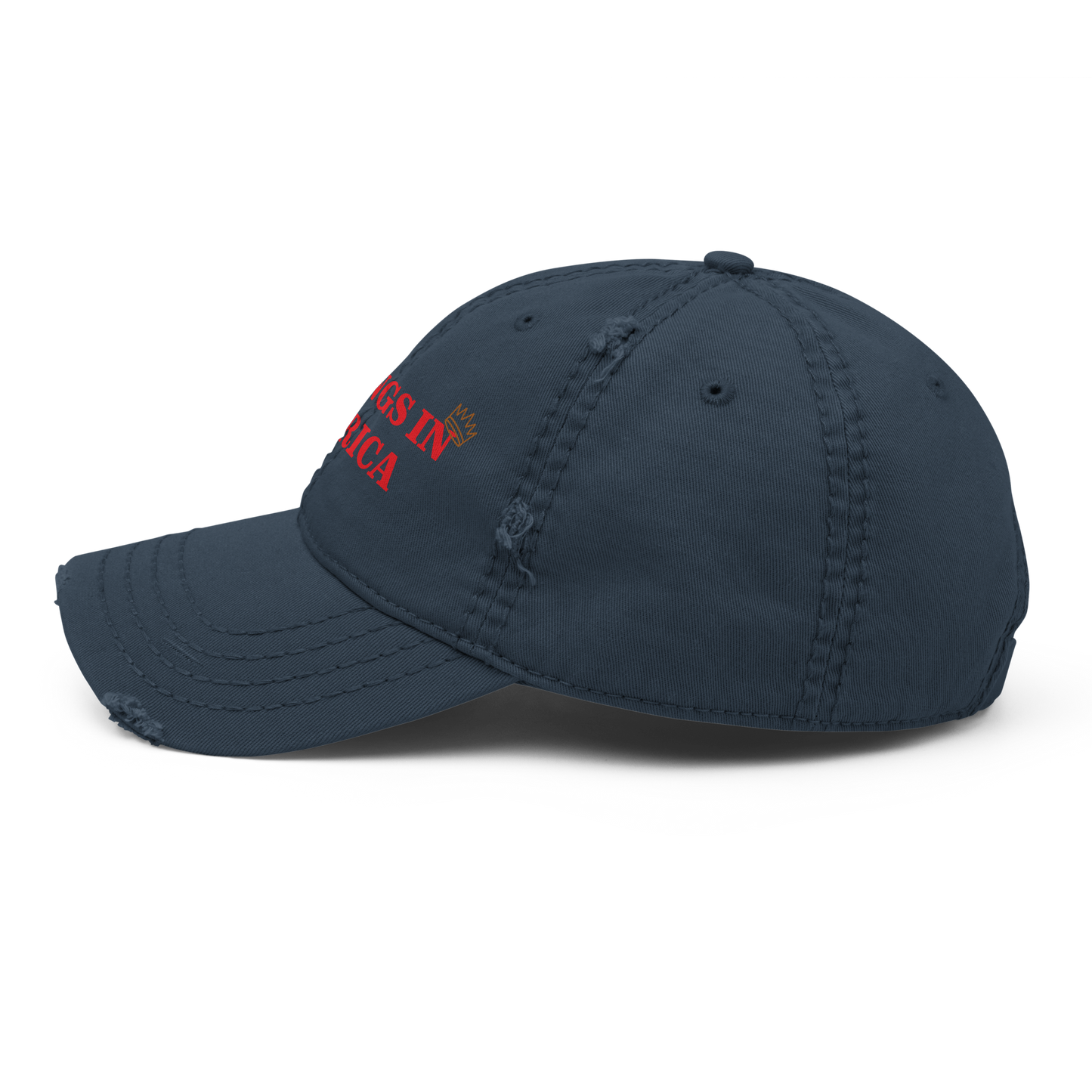 NO KINGS IN AMERICA Distressed Cap