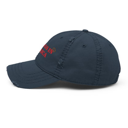 NO KINGS IN AMERICA Distressed Cap