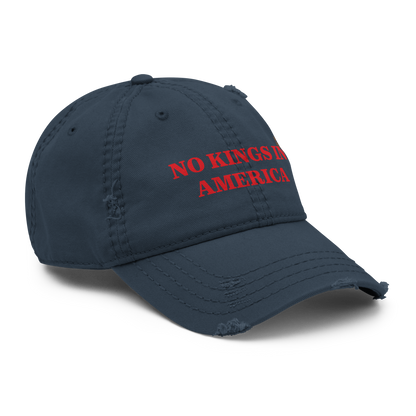 NO KINGS IN AMERICA Distressed Cap