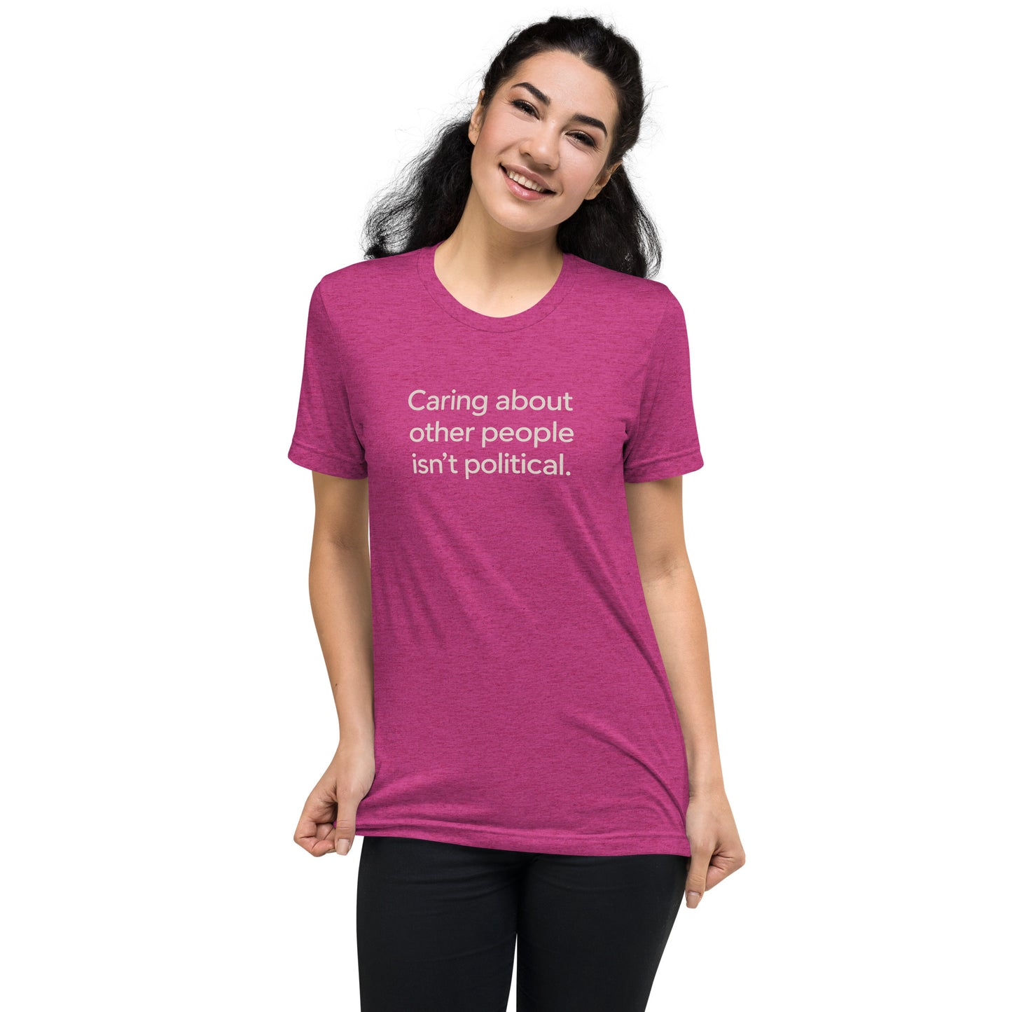 Caring About Other People Isn't Political Short Sleeve Shirt