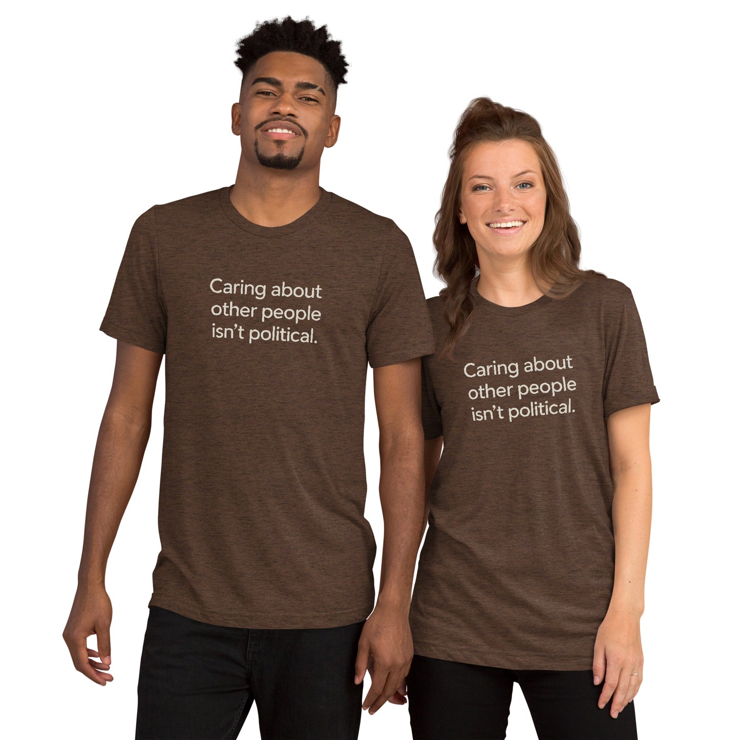 Caring About Other People Isn't Political Short Sleeve Shirt