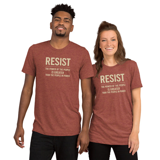 RESIST: The Power Of The People Is Greater Short Sleeve Shirt
