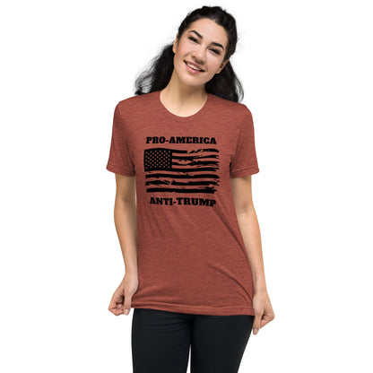 Pro-America/Anti-Trump Short Sleeve Shirt (unisex)