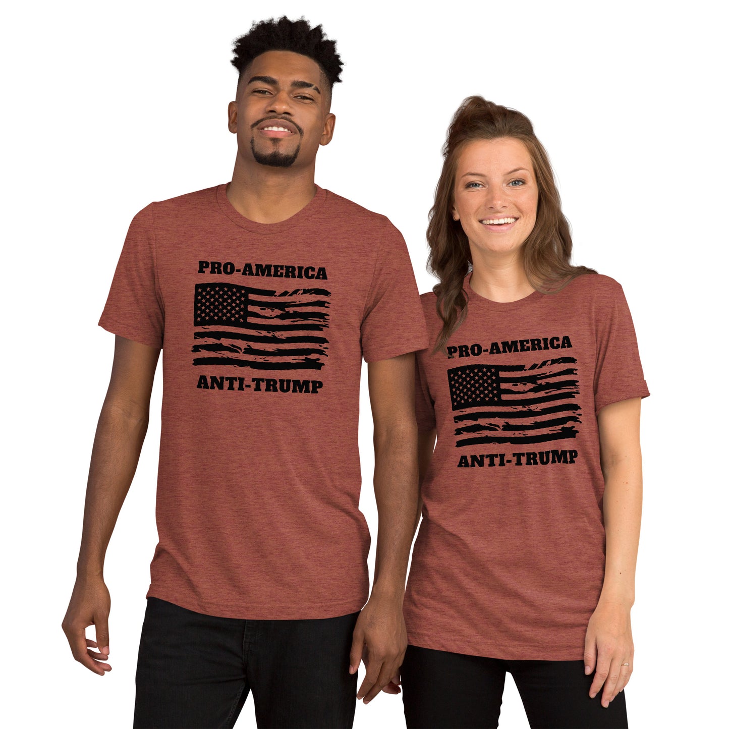 Pro-America/Anti-Trump Short Sleeve Shirt (unisex)