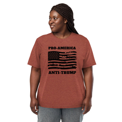 Pro-America/Anti-Trump Short Sleeve Shirt (unisex)