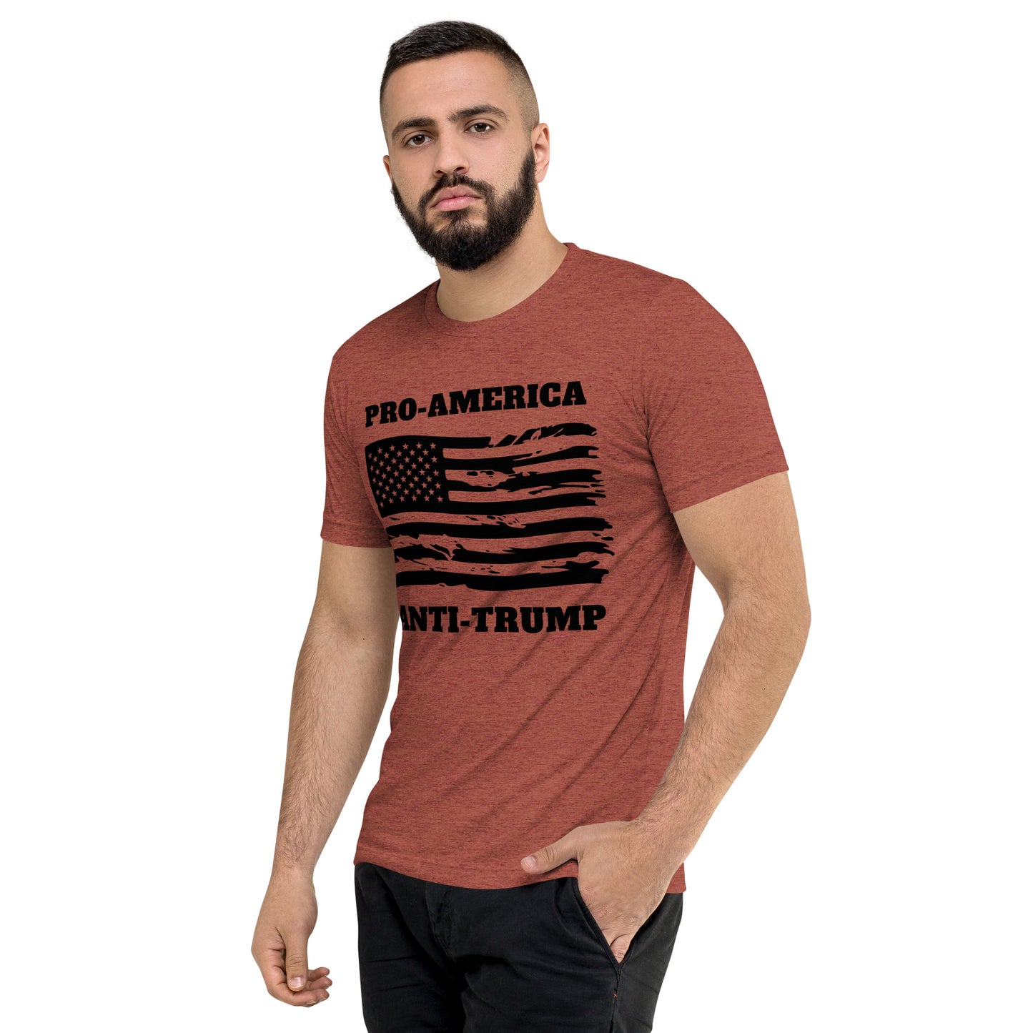 Pro-America/Anti-Trump Short Sleeve Shirt (unisex)