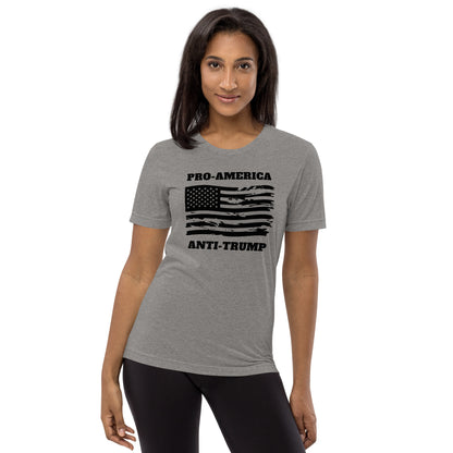 Pro-America/Anti-Trump Short Sleeve Shirt (unisex)