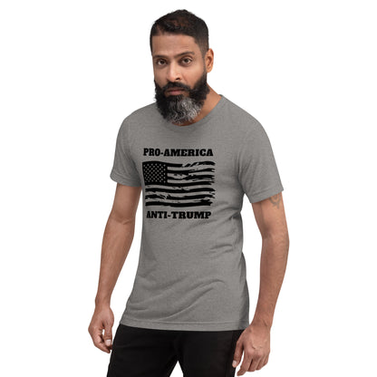 Pro-America/Anti-Trump Short Sleeve Shirt (unisex)