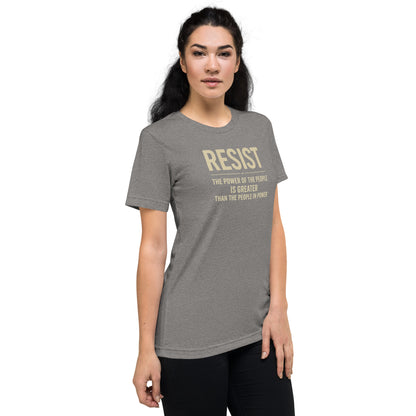 RESIST: The Power Of The People Is Greater Short Sleeve Shirt