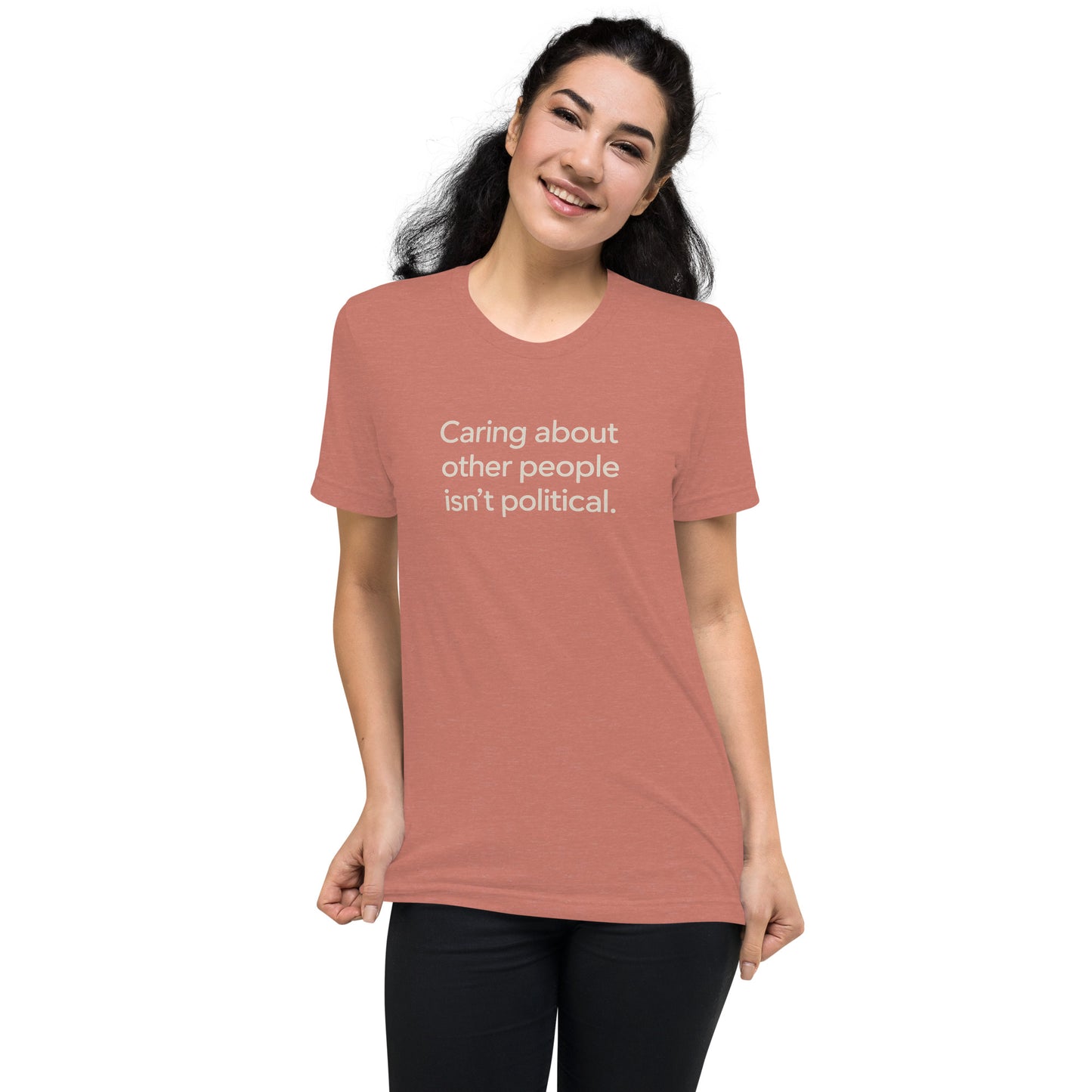 Caring About Other People Isn't Political Short Sleeve Shirt