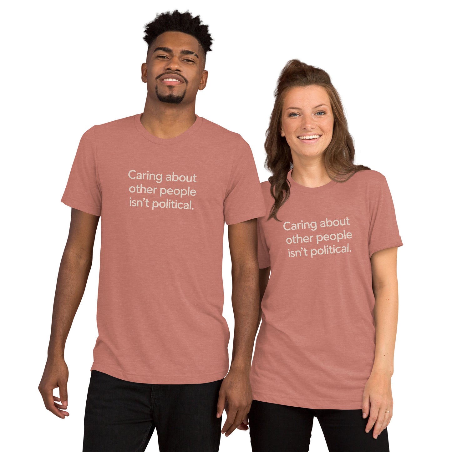 Caring About Other People Isn't Political Short Sleeve Shirt