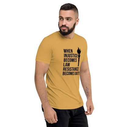 When Injustice Becomes Law Torch Short Sleeve Shirt