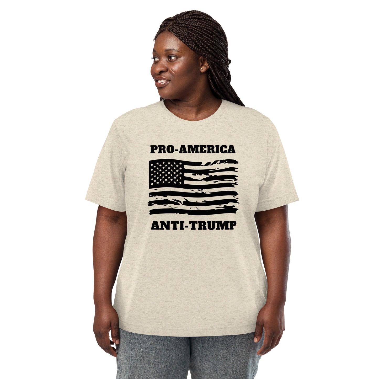 Pro-America/Anti-Trump Short Sleeve Shirt (unisex)