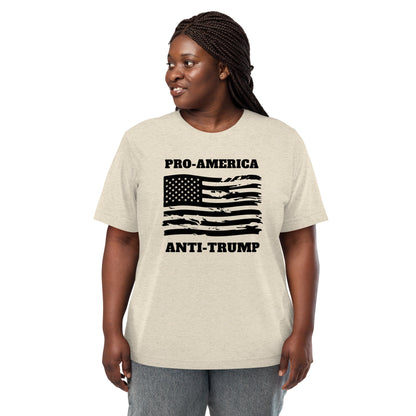 Pro-America/Anti-Trump Short Sleeve Shirt (unisex)