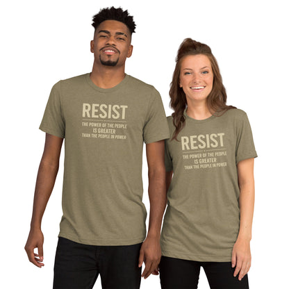 RESIST: The Power Of The People Is Greater Short Sleeve Shirt