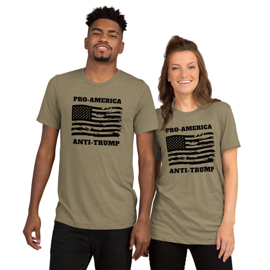 Pro-America/Anti-Trump Short Sleeve Shirt (unisex)