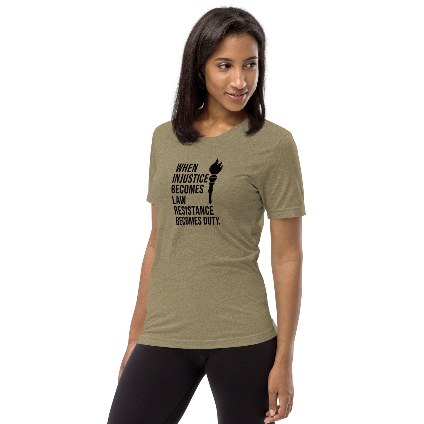 When Injustice Becomes Law Torch Short Sleeve Shirt