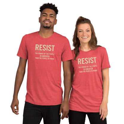 RESIST: The Power Of The People Is Greater Short Sleeve Shirt
