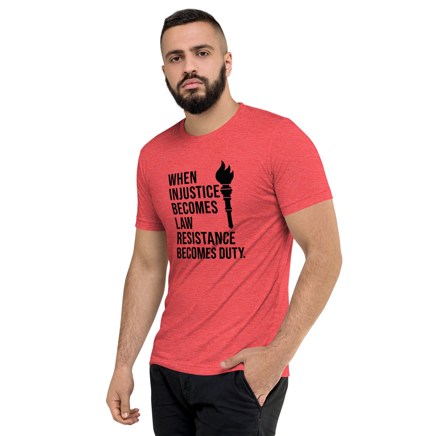 When Injustice Becomes Law Torch Short Sleeve Shirt