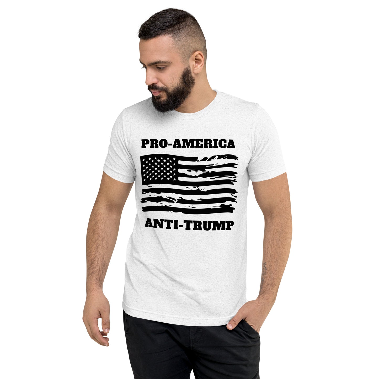 Pro-America/Anti-Trump Short Sleeve Shirt (unisex)