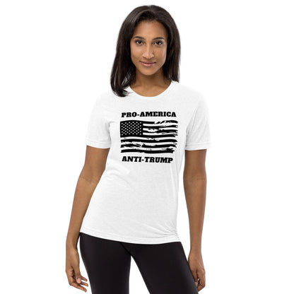 Pro-America/Anti-Trump Short Sleeve Shirt (unisex)