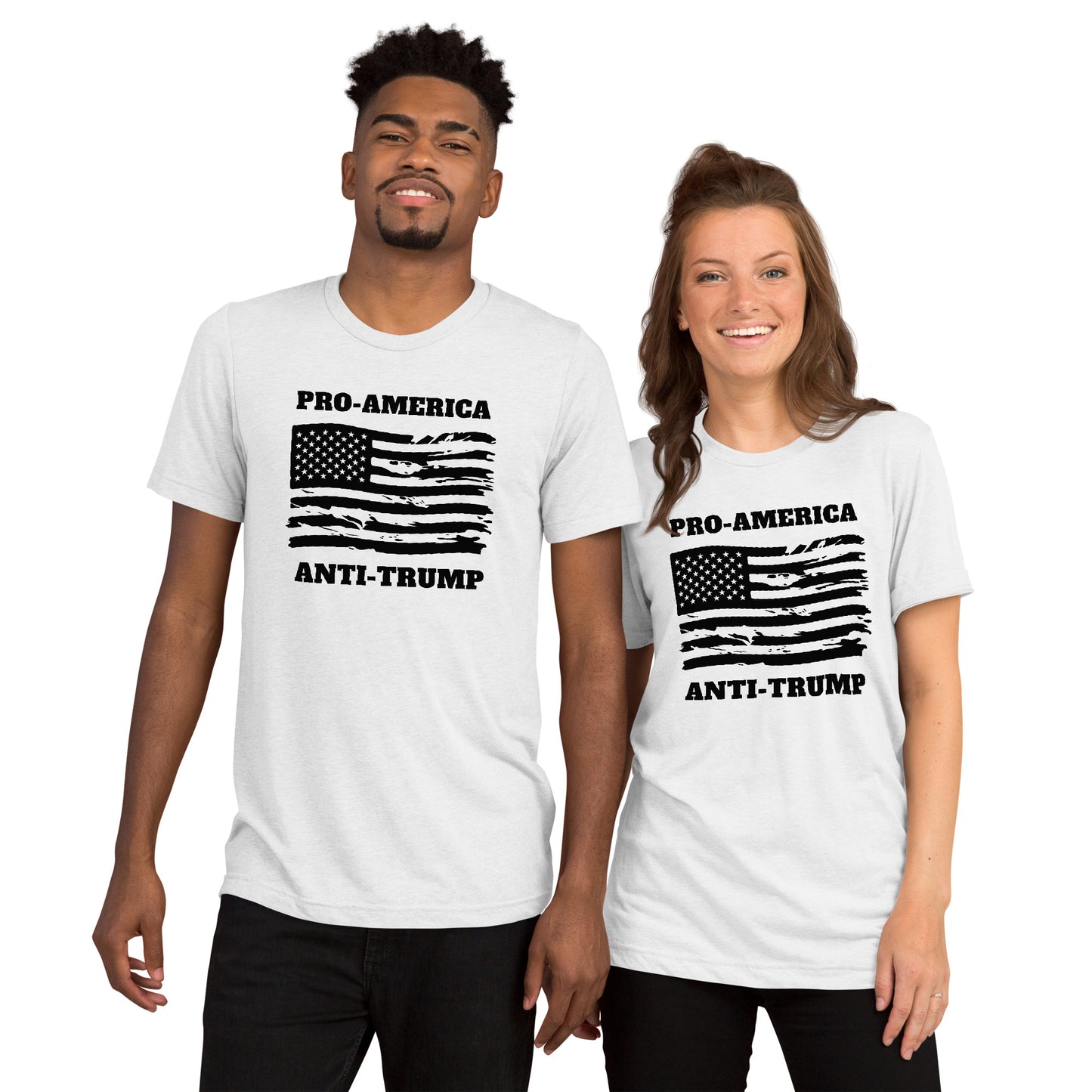 Pro-America/Anti-Trump Short Sleeve Shirt (unisex)