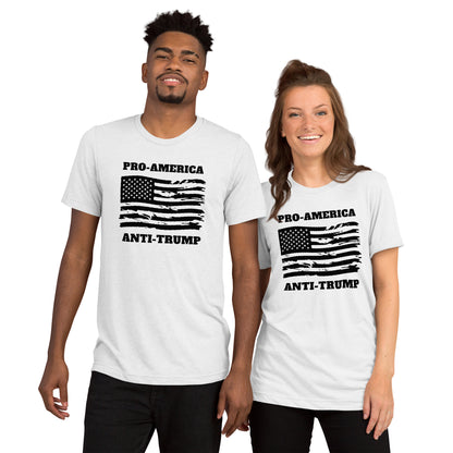 Pro-America/Anti-Trump Short Sleeve Shirt (unisex)