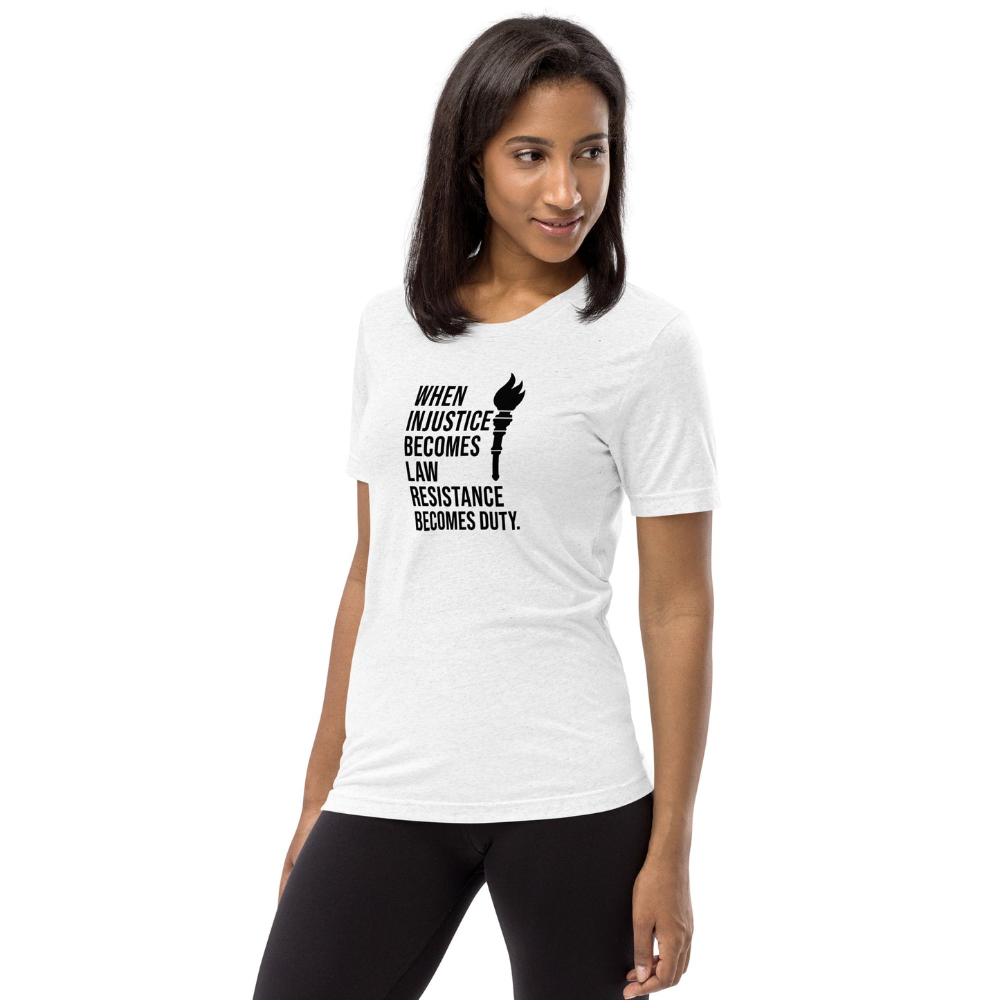 When Injustice Becomes Law Torch Short Sleeve Shirt